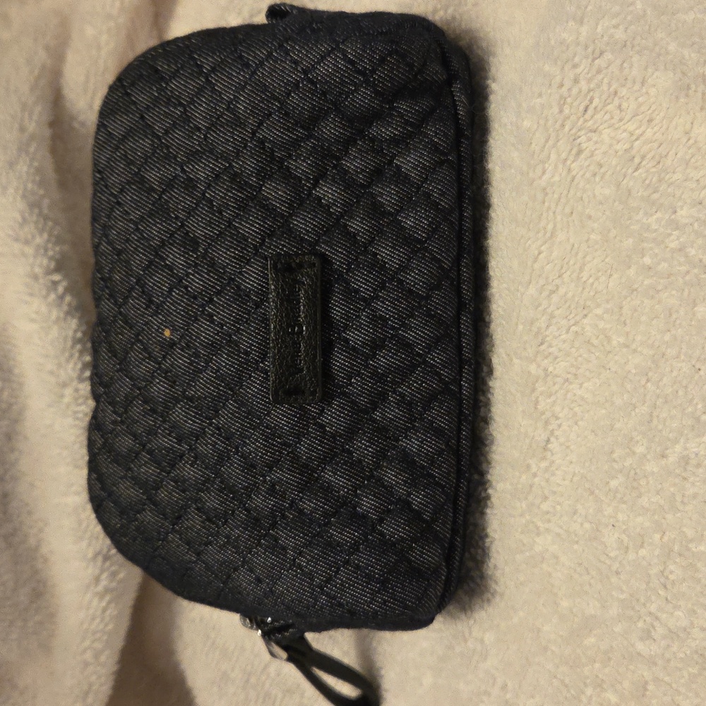 VEUC Vera Bradley Quilted Charcoal Pouch